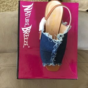 Cara-02 Dark Denim Heeled shoes.